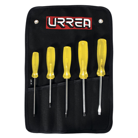 URREA Amber Screwdriver Set of 5 Pieces Comb JBUD01